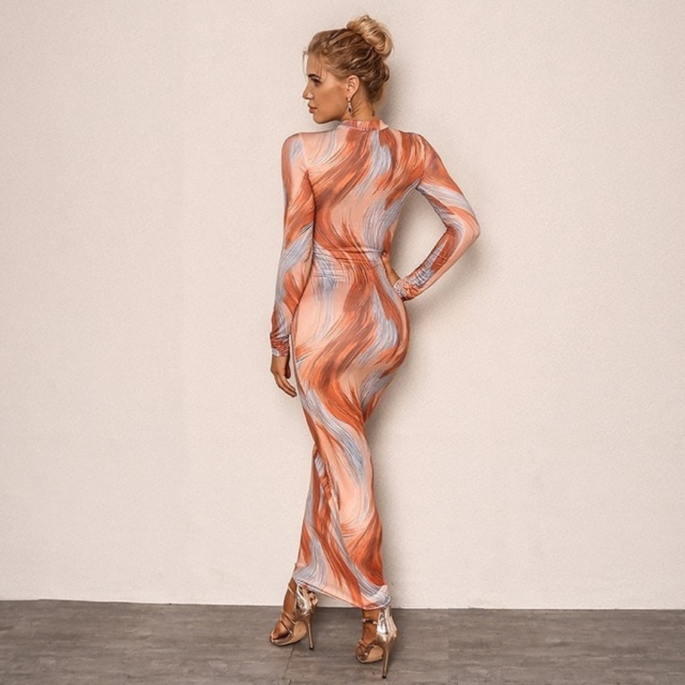 Maxi bodycon Print Dress